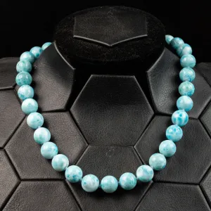 Esclusiva Collana di Perle di Larimar dei Caraibi.